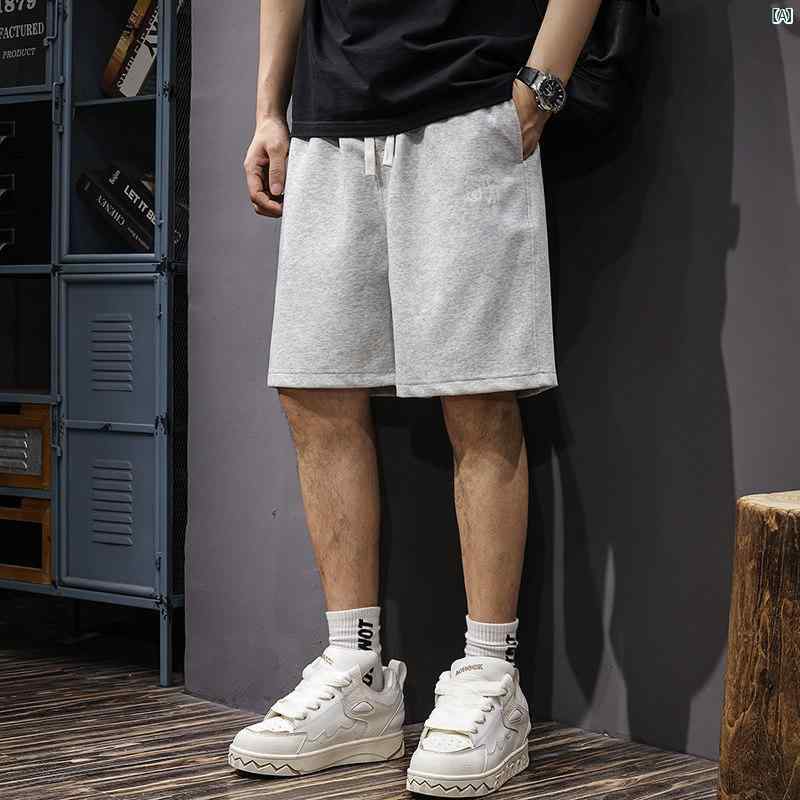 メンズ　男性 ファッション 韓国 オシャレ たり 大歳ストリート 夏 韓国 カジュアル ショート パンツ たり 快適 ニット スポーツ ミドル丈