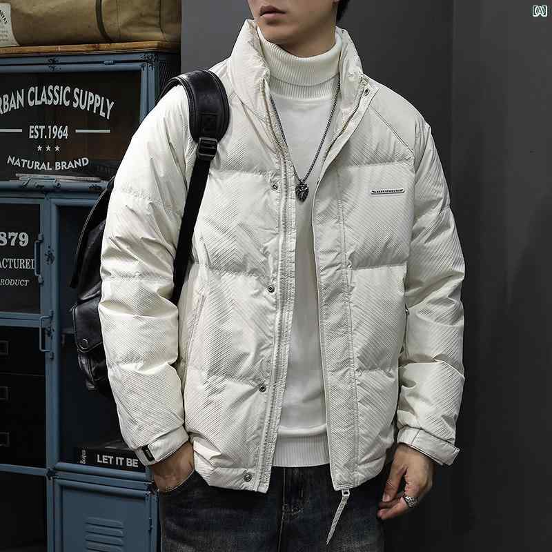 メンズ 成人男性  流行り物 韓国 オシャレ たり 大歳表どおり 判定基準 90 ホワイトダックダウン ご機嫌 受け持ち 落ち込む 上衣 アメカジ 無地 遊撃手 照明ランプ色つや 朦々たる 食麺麭