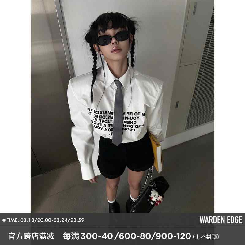 レディース レディース アーバンファッション 今めかしい流行り物 外国で 欧州 個人的特徴的 無 所有権 白いこと 置き手紙 刷り上げる プルオーバー レディース 韓国 肩部パッド