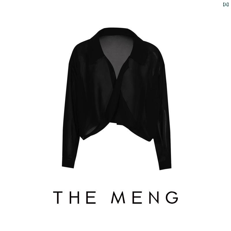 レディース　レディース　ファッション Mengmeng THEMENG ムーンナイト 日焼け防止 シャツ 夏 薄手 長袖