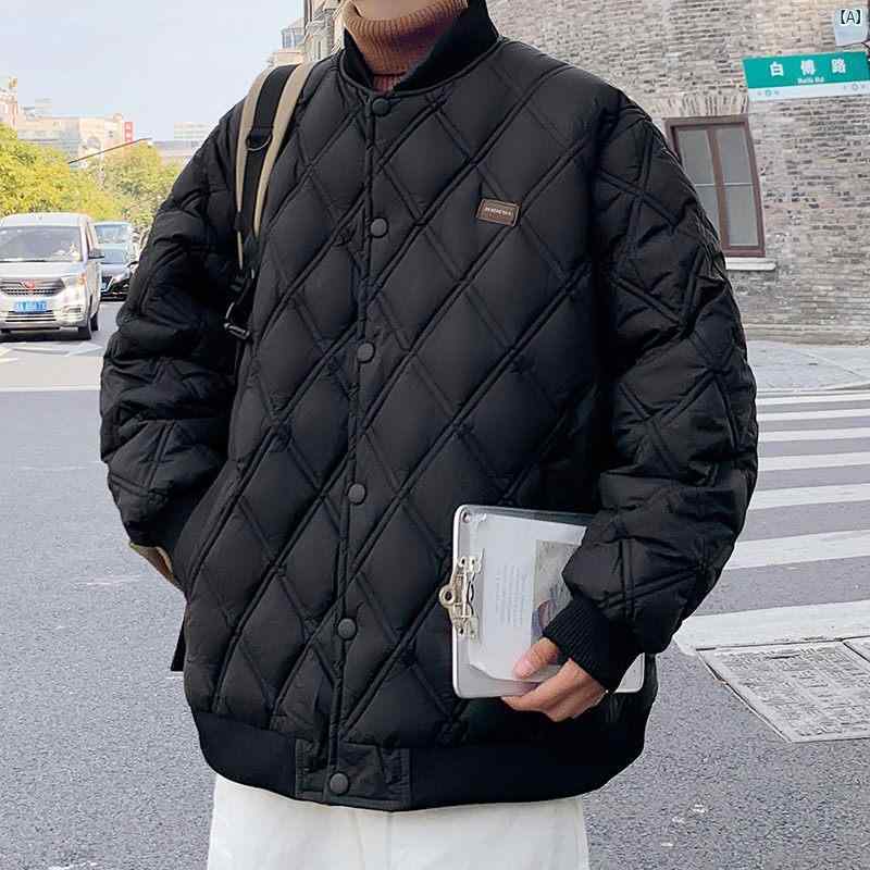 綿織物 厚地の外套 メンズ心地好い 綿織物厚地の外套 冬 朦々たる 照明ランプ色つや 野球 色つや 上衣