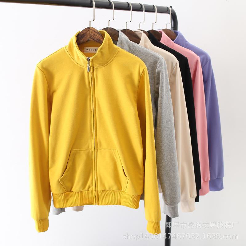 スウェット 女性用 春秋 薄手 スタンドカラー ジップアップ ルーズ 長袖 綿 ニット カジュアル トップス 普段使い 学生向け アウター 都市スタイル 軽量 吸湿速乾