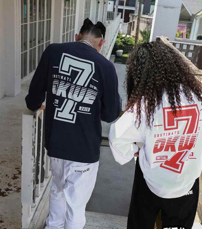 Tシャツ メンズ 長袖 コットン ルーズフィット グラフィックプリント アメリカンレトロ カジュアル 抗菌加工 ドロップショルダー クルーネック ホワイト ネイビー ブラック