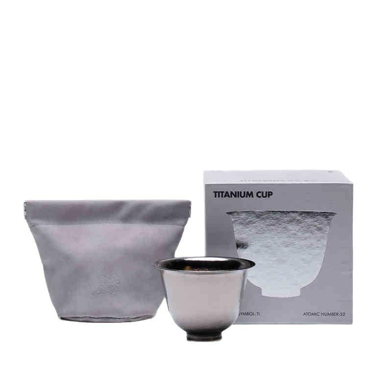 チタン 持ちはこび 茶杯 露天用 アウトドア 旅する 茶の葉 湯のみ 御膳上等感 軽さ 耐久性 シングル優勝杯 肉体労働者茶 相応う 中華風 表現スタイル(x2)