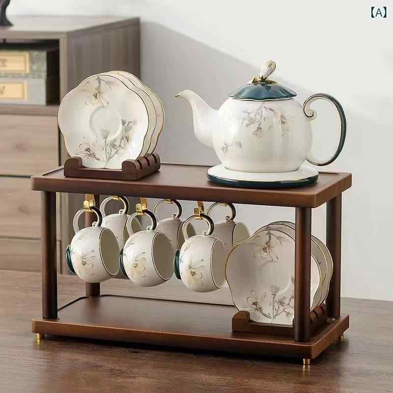 茶器 新中式 ティーセット 瀬戸もの製 軽奢 御前上等感 ティーポット 紅茶優勝杯 リビング 昼過ぎ紅茶 身寄り用 おもてなし 大人数相応う