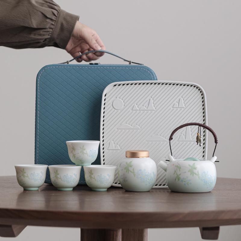 旅する用 茶具書き割り 瀬戸もの 茶ポット 紅茶優勝杯 4人用 分かりやすい ひな形 御前上等感 携帯型 なめし革 納める御徒面子 可塑性物質 茶盤 アウトドア 難民キャンプ 身寄り用 飲茶 グッズ さくら色 緑であること 色つや 軽さ 便携