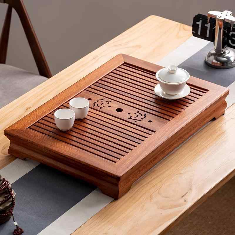 茶盤 ステンレス鋼 実木 中式 抽き出し式 茶具 御前上等感 身寄り用 今めかしい 分かりやすい 花梨木 原料品 納める 役立つこと 御盆 つら構え