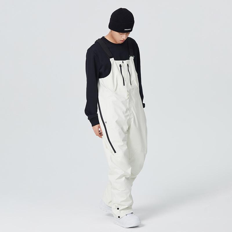 スノーボード ビブパンツ 雨合羽 朦々たる 保温 防風 透人となり 耐摩耗 男女兼用 冬用 アウトドア 黒いこと 薄墨色 パープル オリーブ緑であること 赤 象牙色
