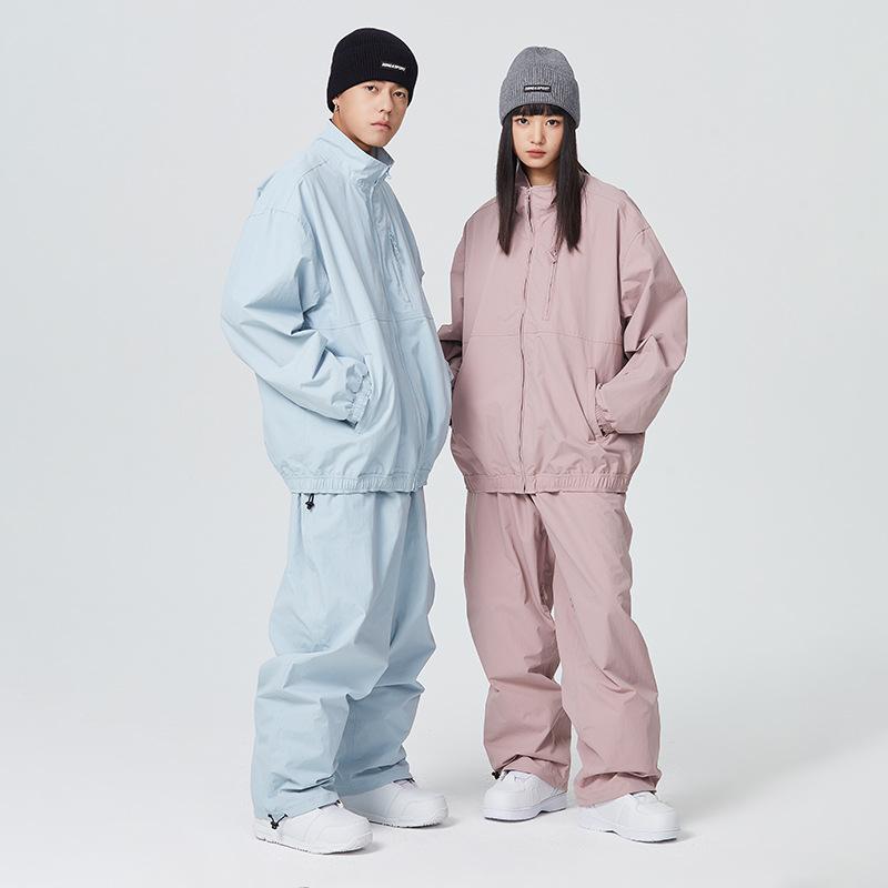 スキーの板お召しもの 男女用 ゆったり 雨合羽 防風 通気性 保温 耐摩耗 仕掛ける スキーの板ズボン下 サクラ色 水色 黒いこと ミリタリー緑であること 冬用 スノースポーツ