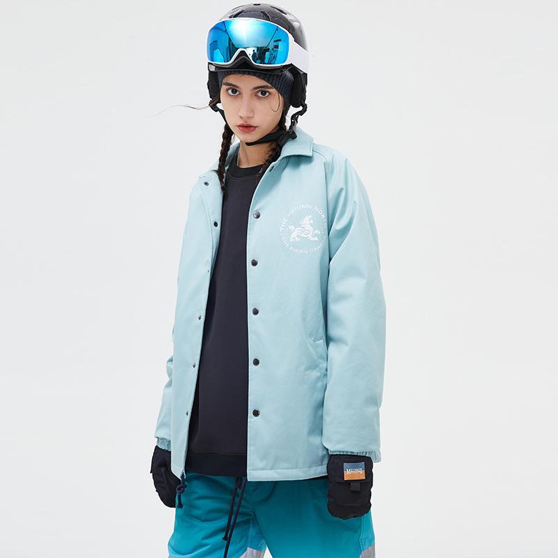スノージャケット レディース メンズ 両用 照りかえし性 通気性 雨合羽 保温 秋冬 アウトドア スキーの板お召しもの 白 サクラ色 青色 軽さ 伸縮性(x2)