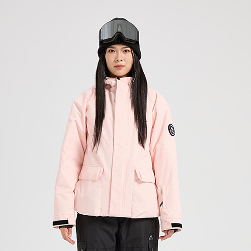 スキーの板上衣 メンズ レディース 冬用 雨合羽 防風 保温性 スノーボード スキーの板相応う アウトドア オレンジ色 サクラ色 黒いこと 淡紫 軽さ 伸縮性(x5)