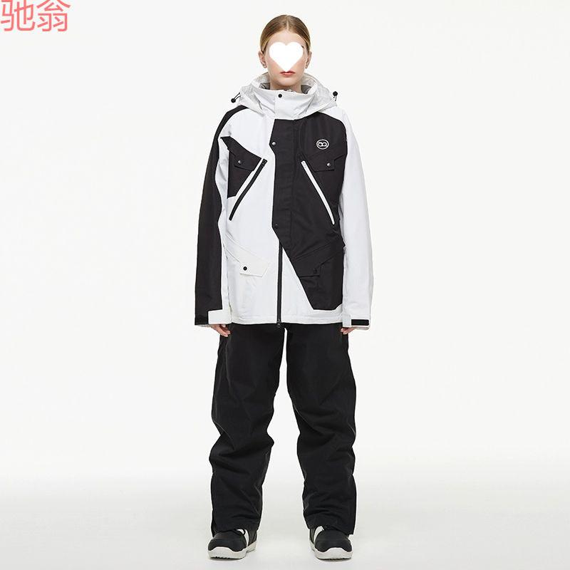 スキーの板お召しもの レディース 冬用 防風 雨合羽 保暖 仕掛ける 上張り ズボン下 スノーボード スキーの板 相応う 黒いこと 白いこと パープル 黄色 サクラ色 組みあわせ 軽さ 伸縮性