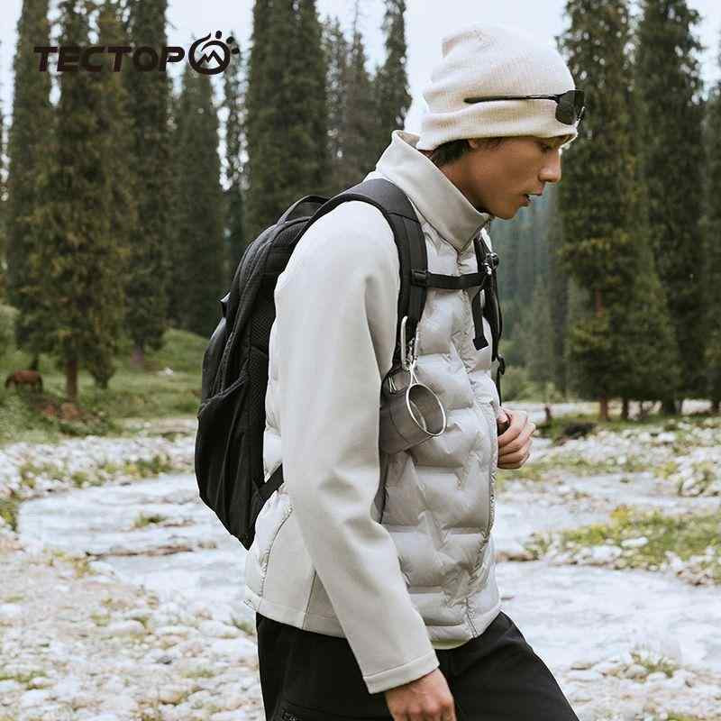落ち込む上衣 ユニ一発やる アウトドア 軽さ ダックダウン 山登り用 保暖 ナイロン 長袖 秋冬 薄っぺら 防風 山歩き トレッキング ポリエステル裏地