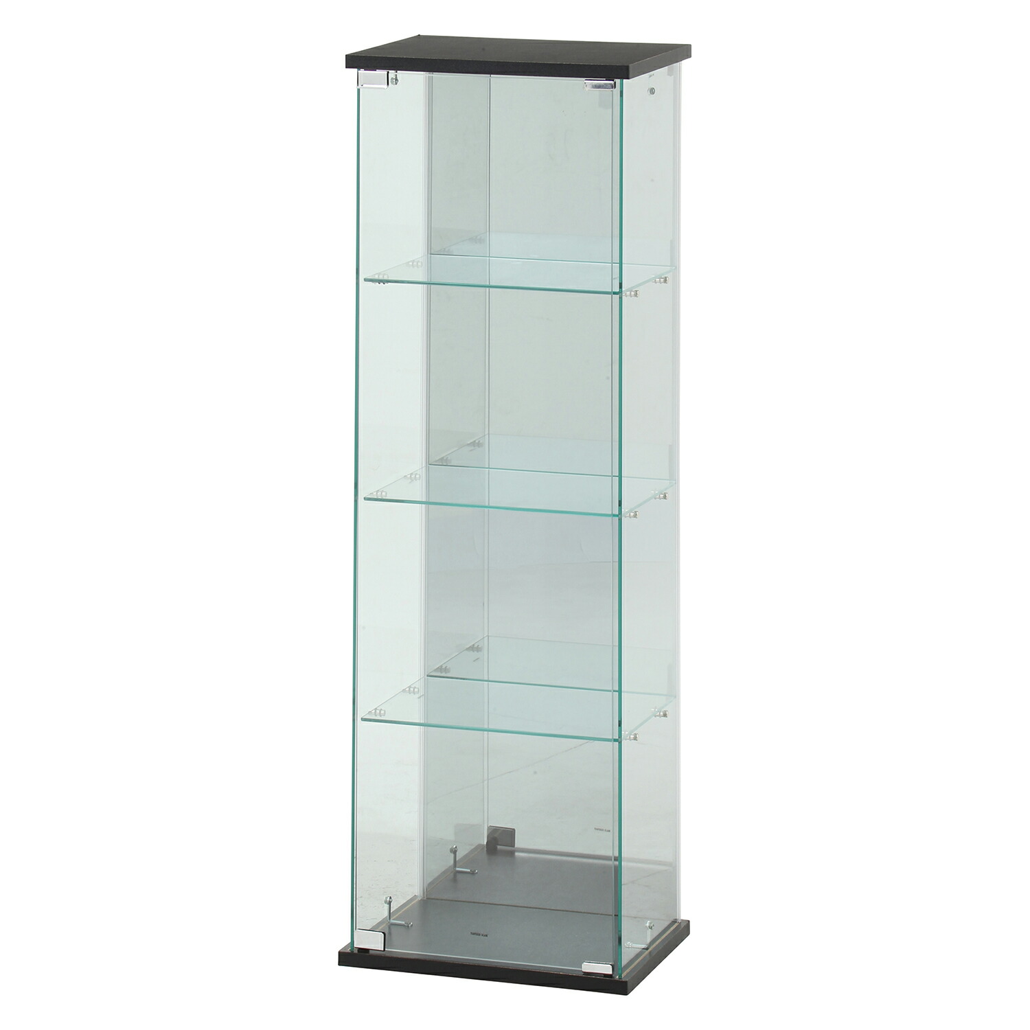 楽天市場】ガラス コレクションケース ハイタイプ 浅型 ブラック