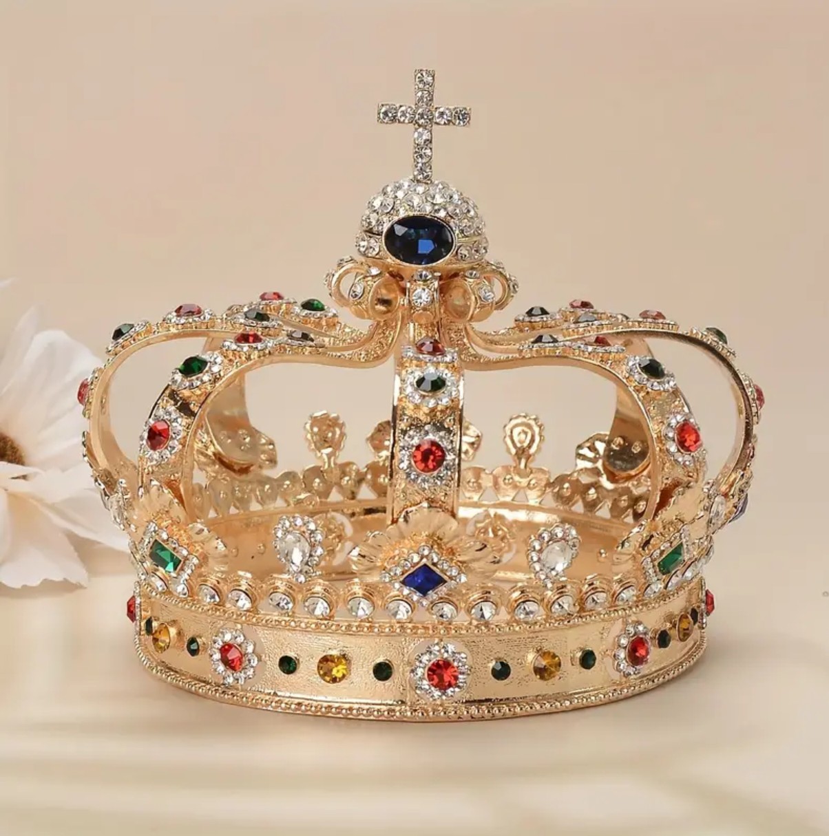 楽天市場】かぼちゃ型の大きなビーズ王冠 手作りビーズ キッズ 子供