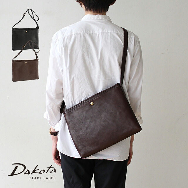 公式 Dakota BLACK LABEL ダコタブラックレーベル ショルダーバッグ イオ 1623201【楽ギフ_包装選択】【送料無料】メンズ レザーバッグ オシャレ シンプル ギフト
