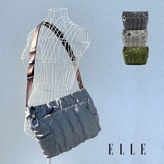 ELLE エル ショルダーバッグ バッグ　クシュクシュ 6431801【プレゼント最適品】レディース かわいい　オシャレ ギフト｜プリンセスバッグ