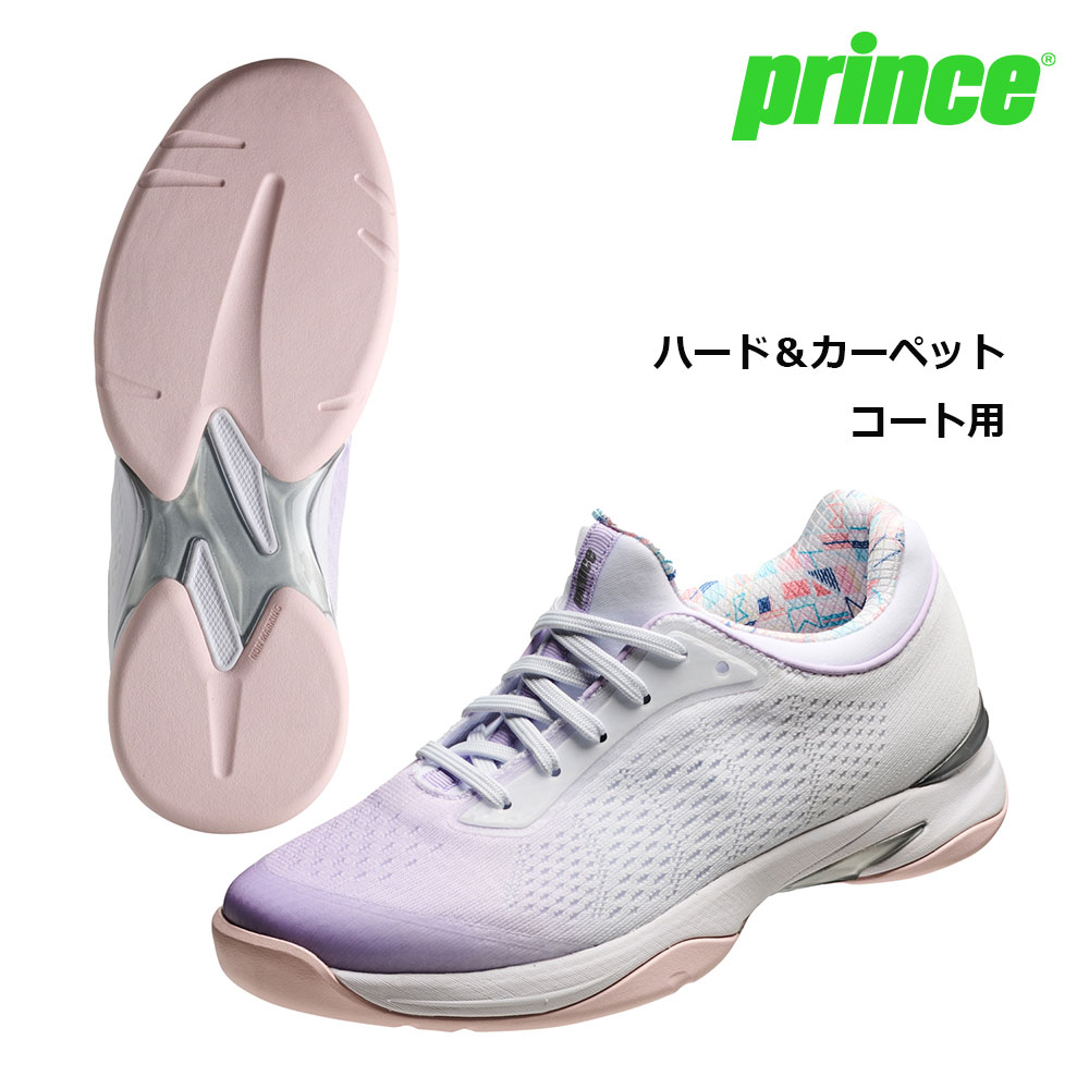 大公 prince 庭球シューズ  レディース ビーナスマッシュ ACVENUSMASH AC DPSVH1（捉え所のない＆引っ敷き厚地の外套用）
