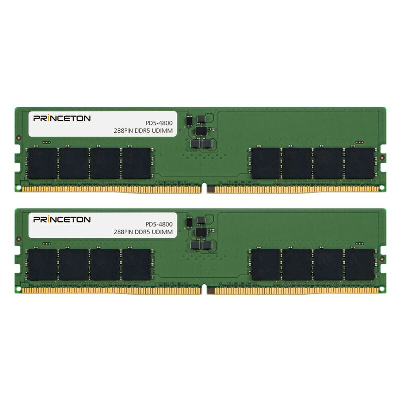 楽天市場】プリンストン 増設メモリ 32GB（16GB×2枚組） DDR5