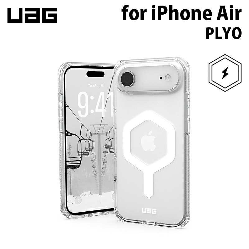 UAG iPhone Air用 MagSafe対応ケース PLYO アイス/ホワイト 耐衝撃 シンプル UAG-IPH25LB-YMS-I/W ユーエージー 頑丈 アイフォンケース アイフォンカバー 衝撃吸収 軽量 5,375円