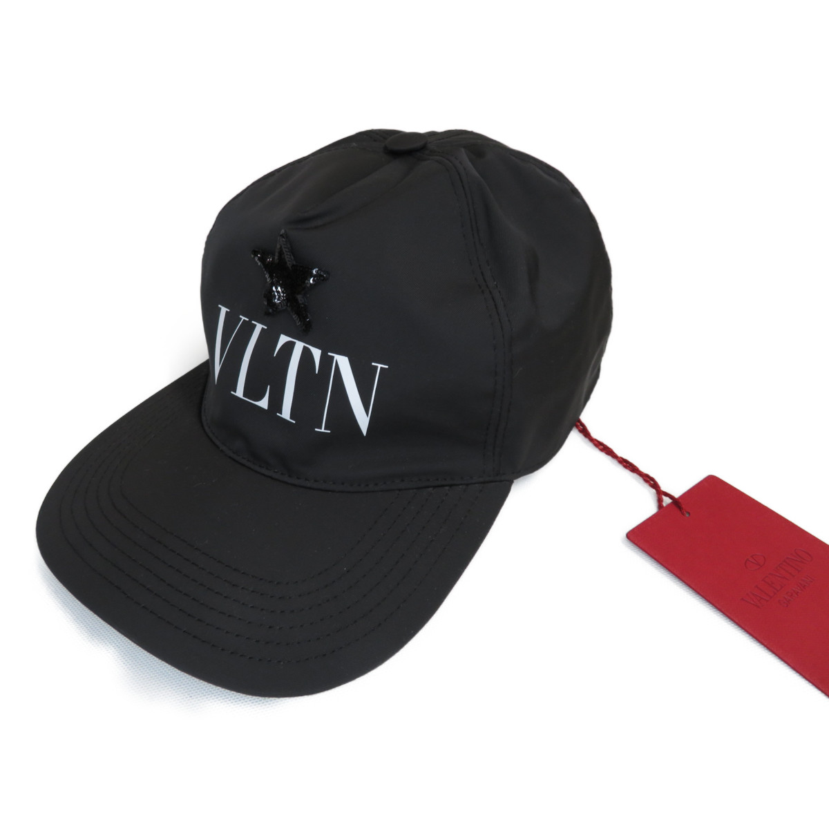 VALENTINO VLTN ロゴキャップ VALENTINO Logo-Embroidered Stretch-Wool Twill Baseball Cap