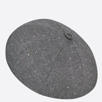 CHRISTIAN DIOR クリスチャンディオール メンズ ベレー帽プリンスオブウェールズ 243C900A 5633 C880 GREY|プリンク