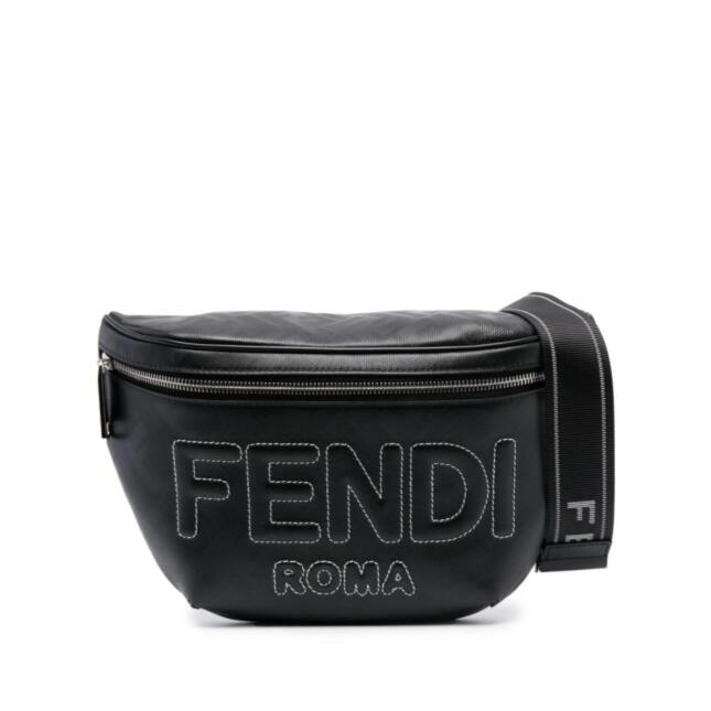FENDI ZIPPED LEATHER BELT BAG 7VA562 AP15 F0GXN BLACK フェンディ 三尺帯御徒面子 黒いこと