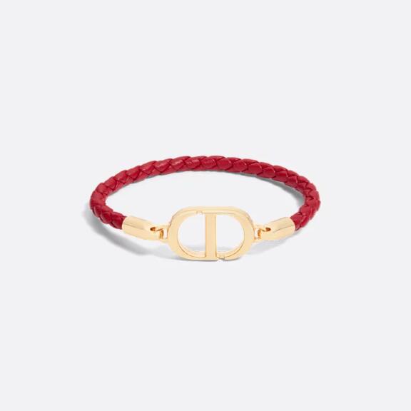 【極美品】ディオール　30 MONTAIGNE レザー　ブレスレット　バングル Dior】30 MONTAIGNE ブレスレット (Dior/ブレスレット
