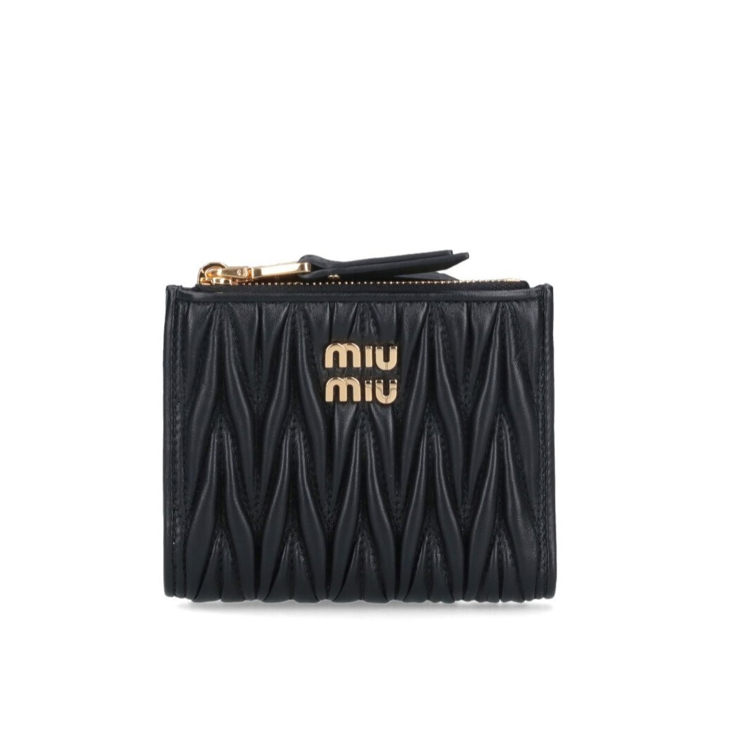 楽天市場】ミュウミュウ MIUMIU 二つ折り財布 マテラッセ レザー