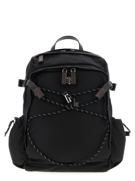 PRADA SPEEDROCK RE-NYLON AND LEATHER BACKPACK 2VZ122_OOO 2DMG F0002 NERO プラダ ナイロン ショルダーバッグ クロ