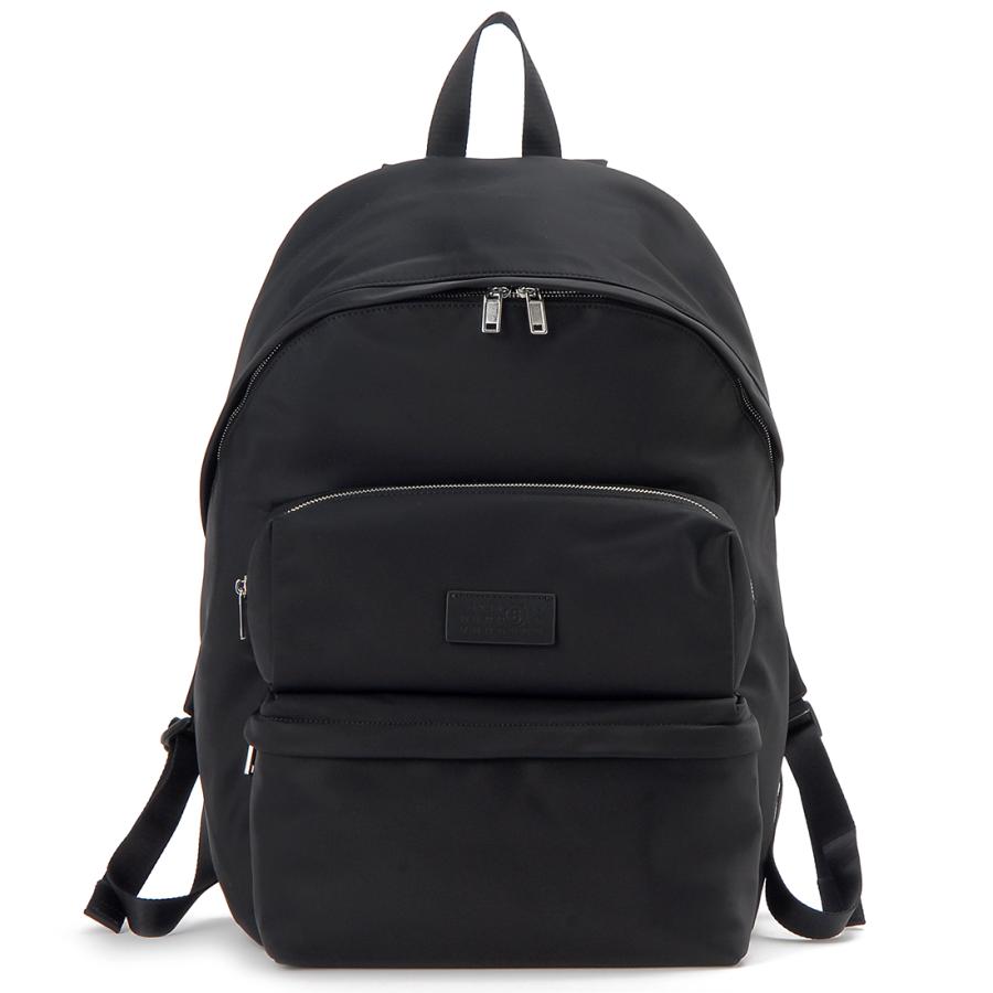 MM6 MAISON MARGIELA NUMERIC BACKPACK SB5WA0006 P8504 T8013 BLACK MM6 メゾンマルジェラ うしろ側容器に並べる クロ 黒いこと