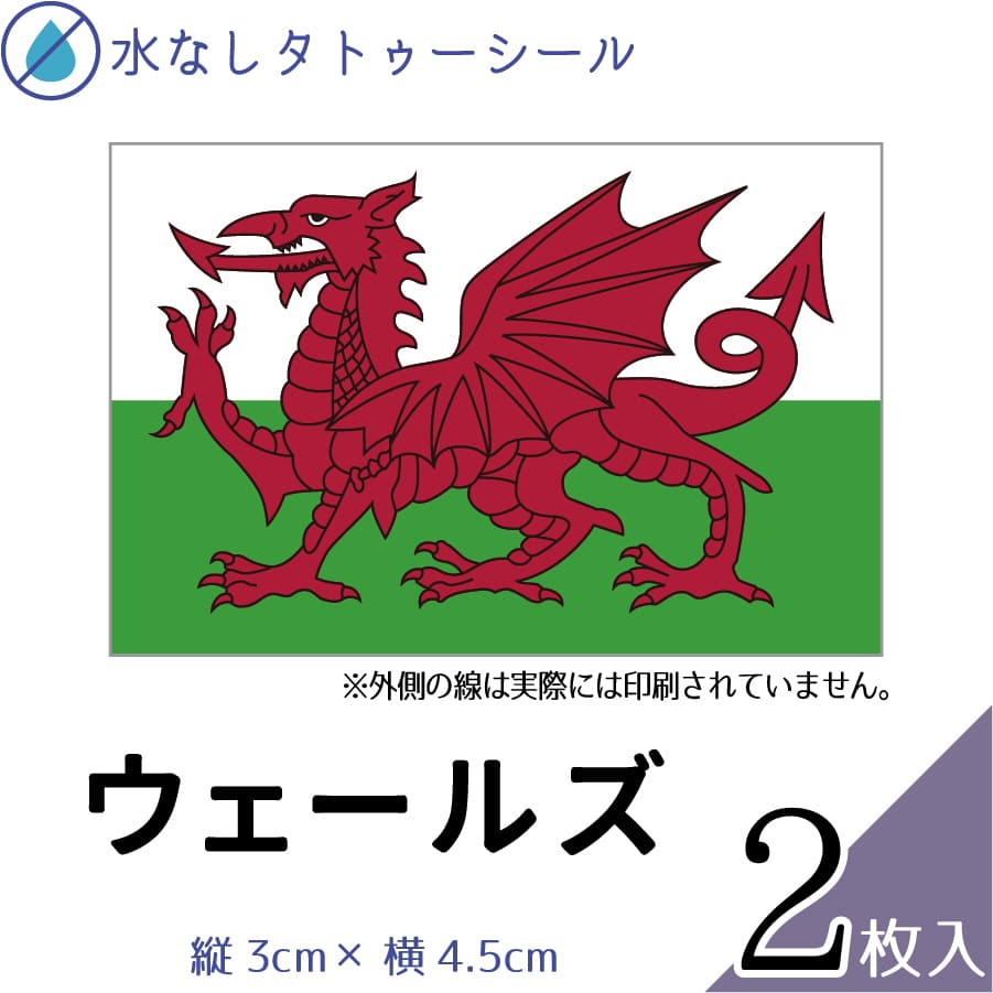 楽天市場 ウェールズ 国旗 水無しで貼れる タトゥーシール シール 応援 フェイスシール フェイスペイント スポーツ サッカー ラグビー テニス サーフィン 柔道 野球 バレー バスケ 水泳 体操 フェス イベント 観戦 野外 パーティー 祭 国旗シール 顔 ハロウィン メール