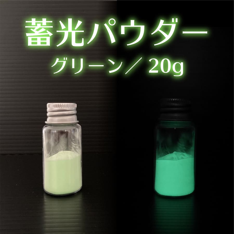 Pigment 2 蓄光 顔料 g グリーン 緑 パウダー 自由研究 手芸 自作 ハンドメイド アクセサリー プラモデル 工作 レジン 結婚祝い