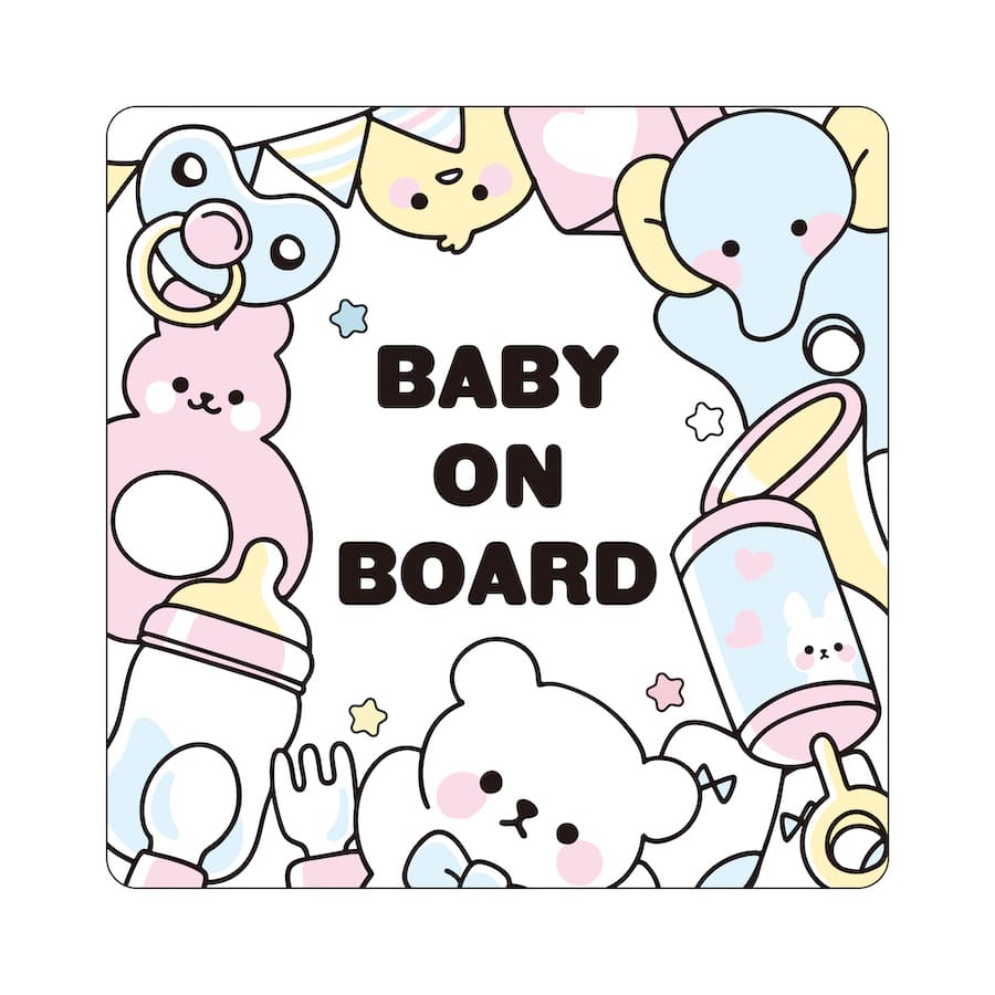 楽天市場 Mag2 赤ちゃんが乗っています Baby On Board マグネット 赤ちゃん 乗ってます Baby In Car ベイビーインカー ベビー パステルカラー カーマグネット 動物 車 かっこいい ブランド おしゃれ かわいい 出産祝い メール便送料無料 Ptドリームボックス