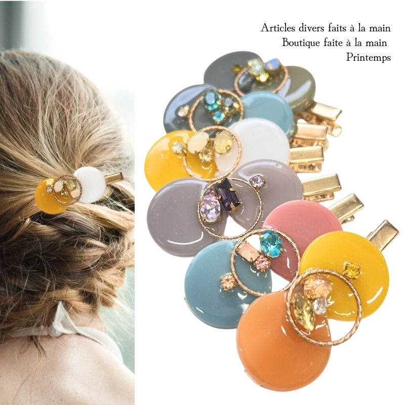 【685】ハンドメイド　レジン　ヘアゴム　ポニーフック 699ハンドメイド レジン ヘアゴム ポニーフック 699ハンドメイド