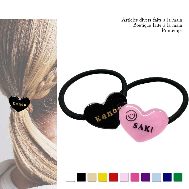 楽天市場】ヘアゴム ハート クリア ラメ ヘアポニー | OSEWAYA ヘア