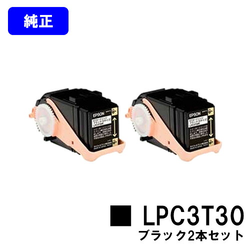 EPSON ETカートリッジ LPC3T30 ブラックお買い得2本セット【純正品】【翌営業日出荷】【送料無料】【LP-M8040/LP-M8040A/LP-M8040F/LP-M8040PS/LP-M804AC5/LP-M804FC5/LP-M8170A/LP-M8170F/LP-M8170PS/LP-S8160/LP-S8160PS/LP-S816C8】|プリントジョーズ店