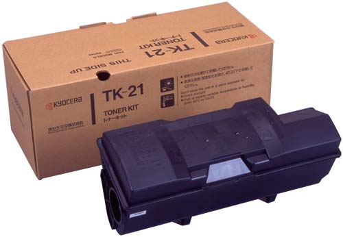 京セラ(KYOCERA) トナーカートリッジTK-21 ２本仕掛ける【完全無欠品】【即日積みだし】【貨物輸送無料】【特価品(箱に傷・汚れあり)】【LS-6820N】