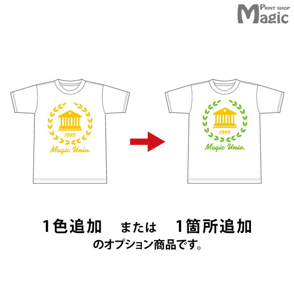 贈る結婚祝い 最大82%OFFクーポン オプション Tシャツポロシャツパーカートレーナーバッグエプロン1色または１ヶ所追加プリント40-49枚用