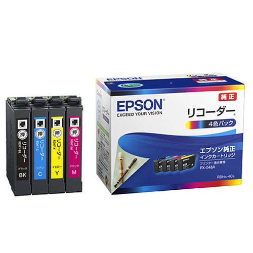 【マラソン中当店ポイント10倍 】 EPSON 純正インク RDH リコーダー インクカートリッジ 4色セット RDH-4CL PX-048A PX-049A