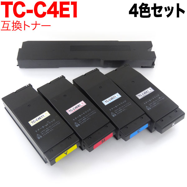 【マラソン中当店ポイント10倍 】 沖電気用 TC-C4EK1 互換トナー ※廃トナーボックス付属 4色セット C650dnw|ビッツ&ボブ
