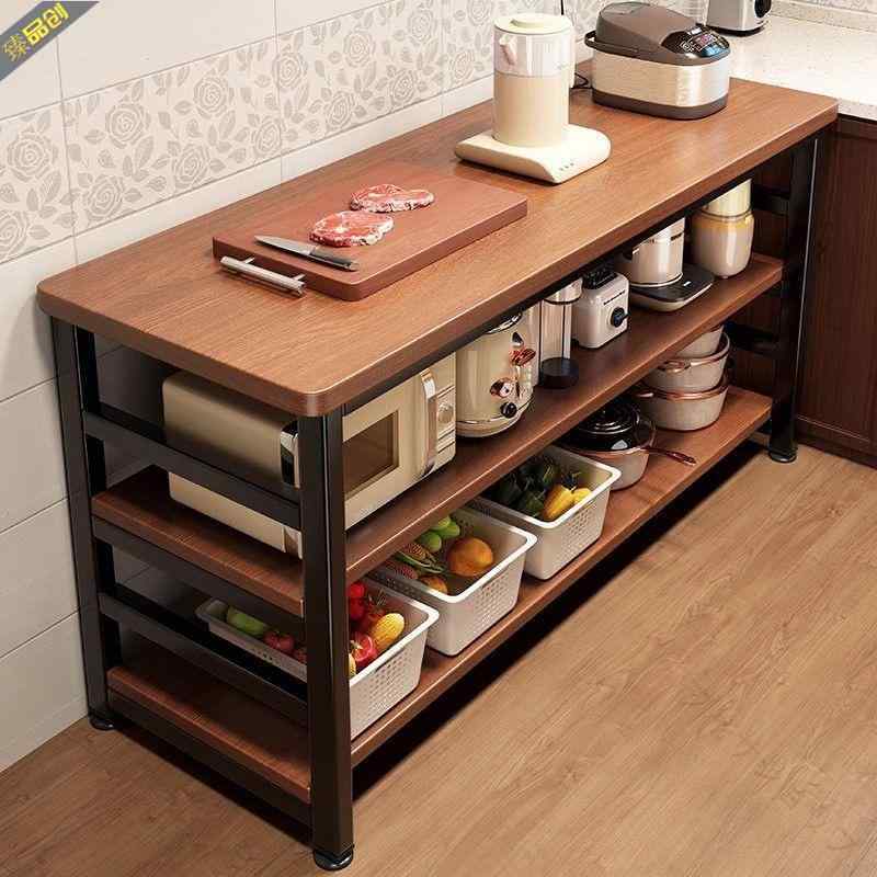 キッチン収納棚 作業台 調理台 隙間収納 すきま収納 レンジ台 炊飯器ラック 多機能ラック 3段 2段 幅60cm 幅80cm 幅100cm 幅120cm 金属製 厚み30mm キッチンラック キッチンシェルフ キッチンワ｜プリサショップ