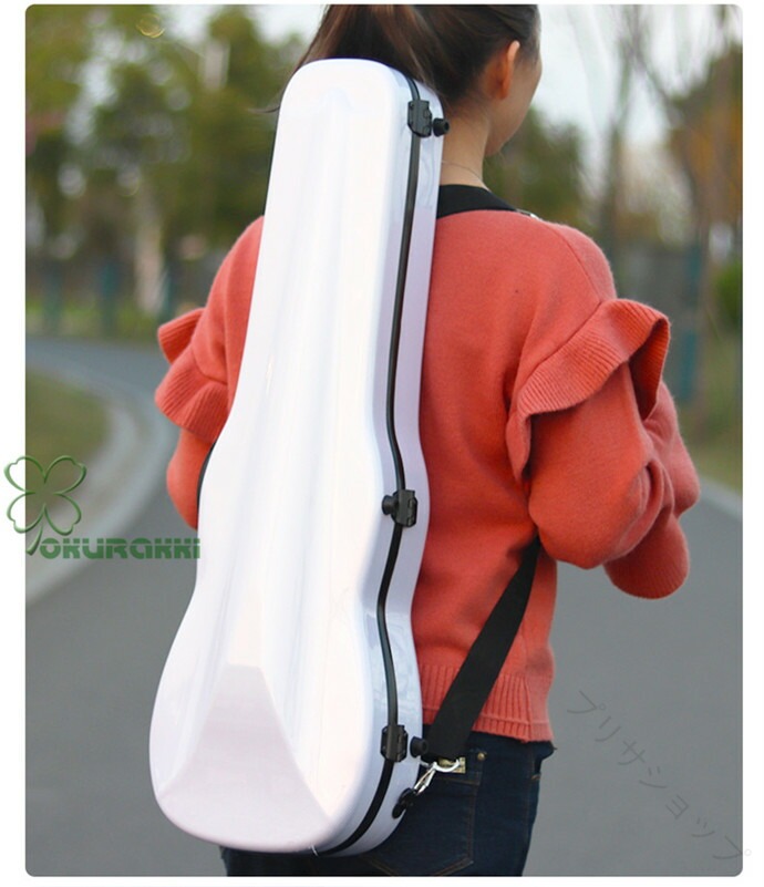 バイオリンケース VIOLIN CASE カーボンファイバー製 軽量 堅牢 クッション付き 3WAY リュック ショルダー 手提げ 楽器 弦楽器 ケース 保護 持ち運び 耐久性 防水 コンパクト 収納 高品質 軽｜プリサショップ