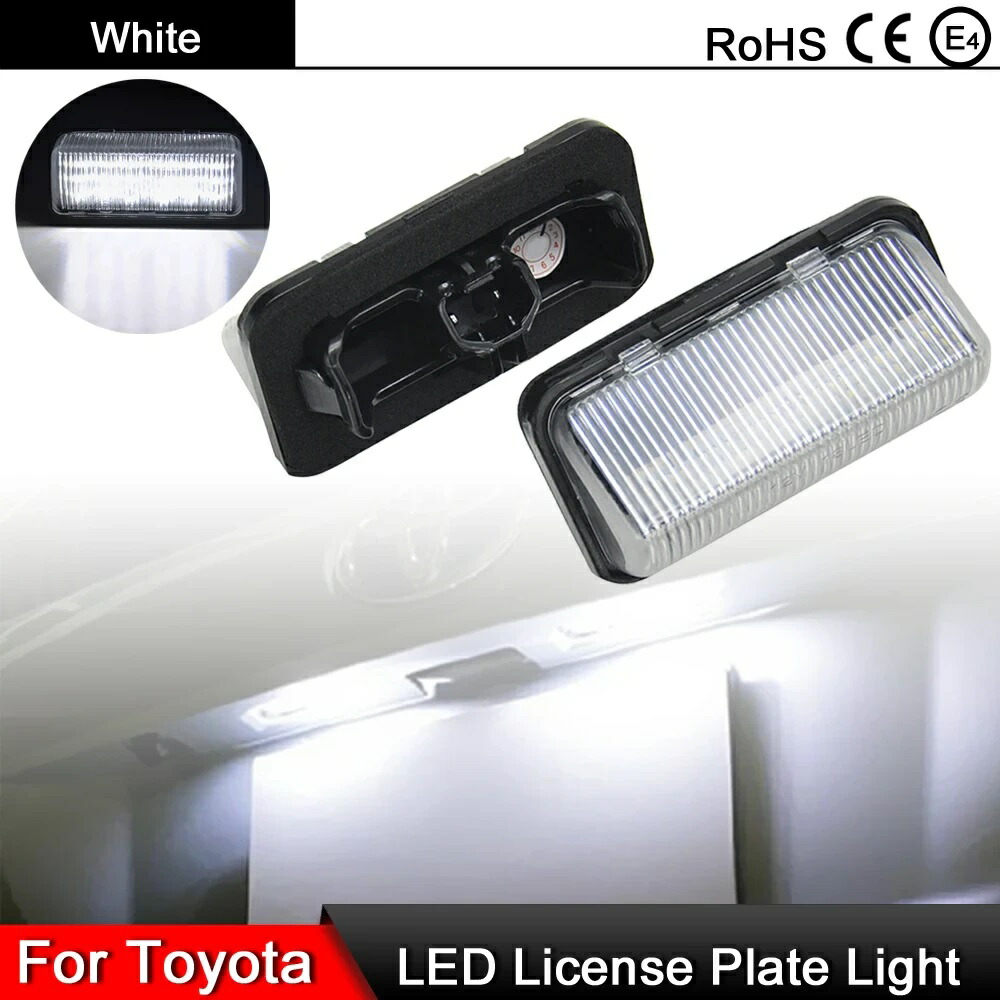 RAV4 50系 LED ライセンスランプ 後期(R3.12-) ライセンスユニット ナンバー灯 番号灯 純正交換ライセンスプレートライト 300LM 2個 ホワイト