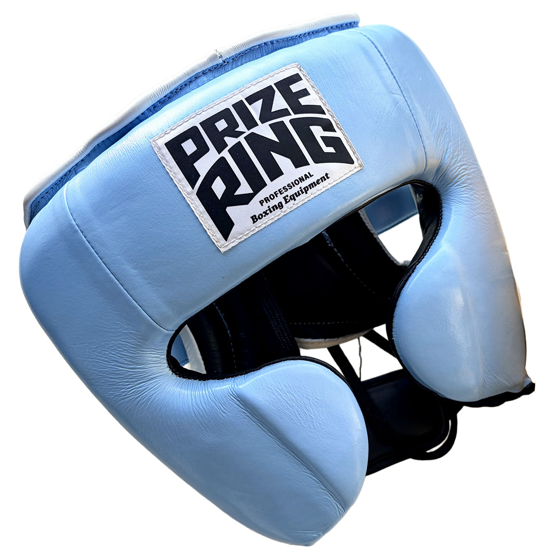 PRIZE RING/プライズリング \"Professional SX\"" 本革製ボクシング用尖端歯車  天の原青色"