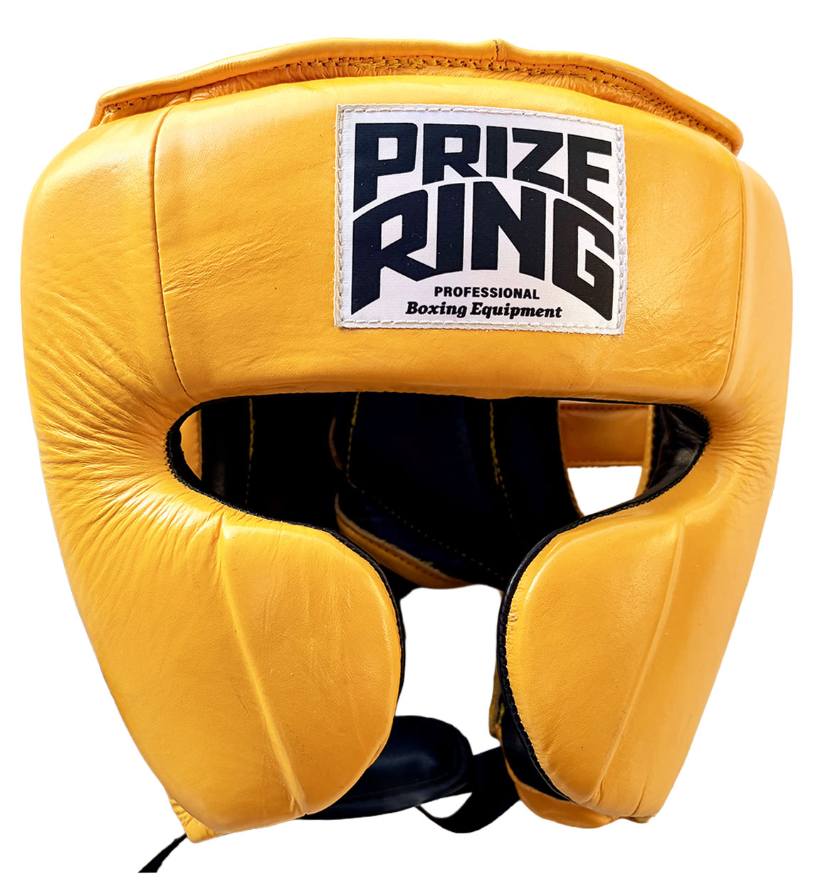 PRIZE RING/プライズリング \"Professional SX\"" 本革製ボクシング用尖端歯車  黄色"