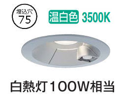 大光電機 屋内･屋外兼用人感センサー付ダウン DDL5700AS 温白色 Φ75 白熱灯100W相当 工事必要