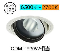 大光電機 ユニバーサルダウンライト LZD-9096FWB4 Φ125 CDM-T70W相当 高演色 PWM調色調光 工事必要 15,134円