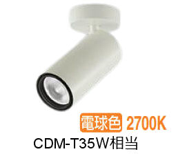 大光電機 シリンダースポット LZS-9121LWM5 2000ｸﾗｽ CDM-T35W相当 2700K 高演色 工事必要