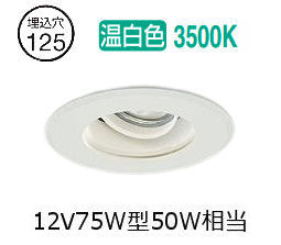 大光電機 軒下用ユニバーサル落ちこむ LZW9145AWW3 Φ125 12Vﾀﾞｲｸﾛ50W好いかげんに 3500K 工事已むを得ず